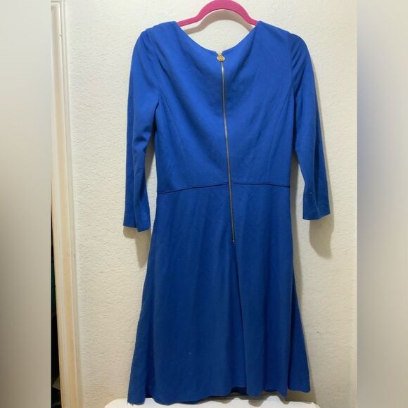 Antonio Melani Jeremi Blue Stretch Knit Fit Flare Work Social Dress 4 $159 - Picture 10 of 10